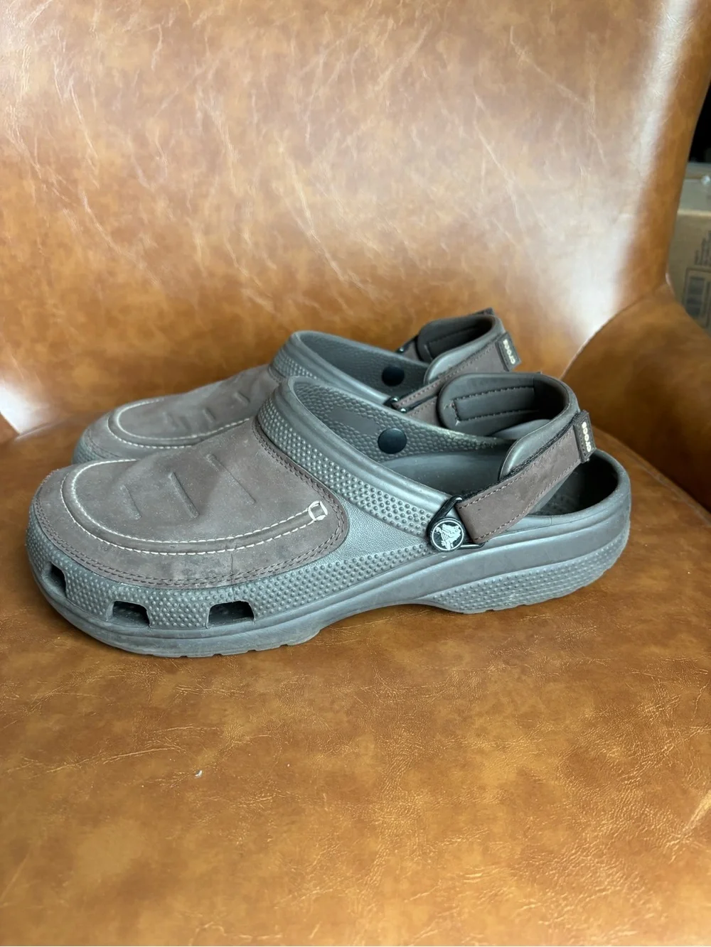 Crocs Yukon Vista Clogs Expresso Brown Comfort Slip On Men’s 11